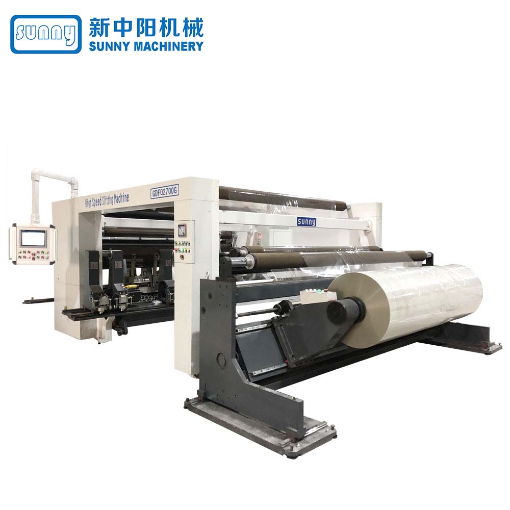 High Speed Digital Slitting Rewinding Machine (4 rewind stations) model GDFQ2500