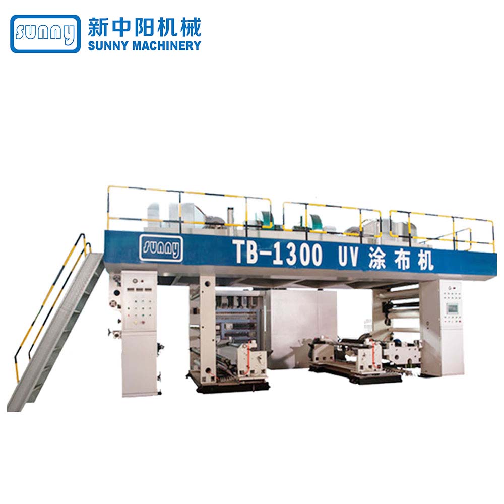 UV Coating Machine Model TB-1300 (single unwind and single rewind)